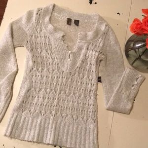 BKE White Sweater **FREE GIFT w/ PURCHASE!!!**